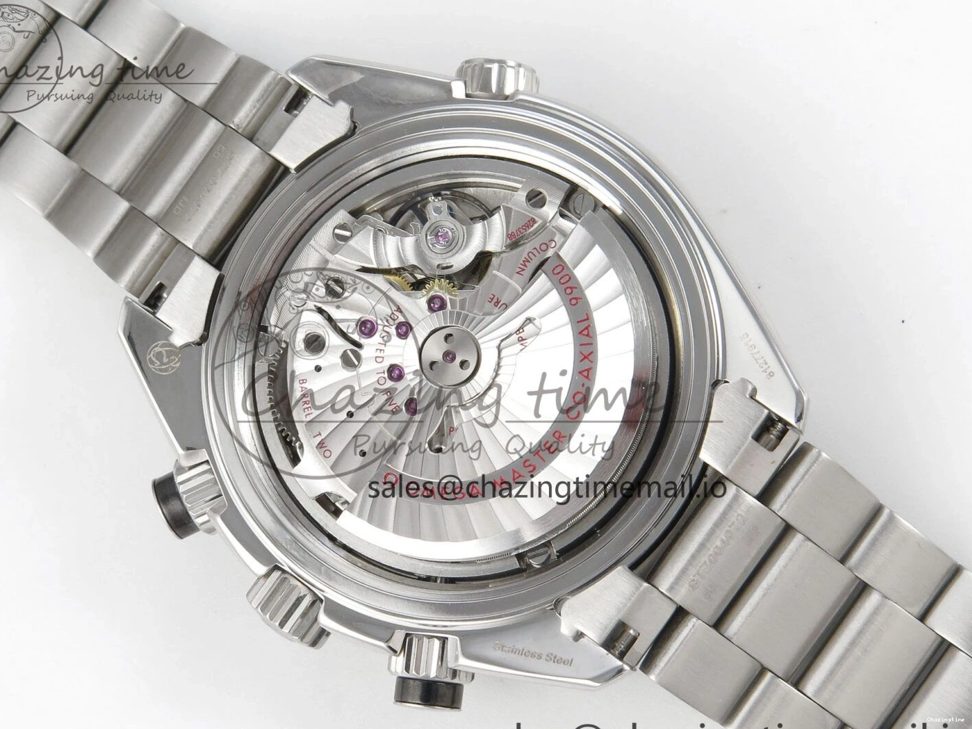 0517 Timeless Planet Ocean 600M Chrono SS VRF 1:1 Best Edition Black Orange Bezel Black Dial on SS Bracelet A 7652